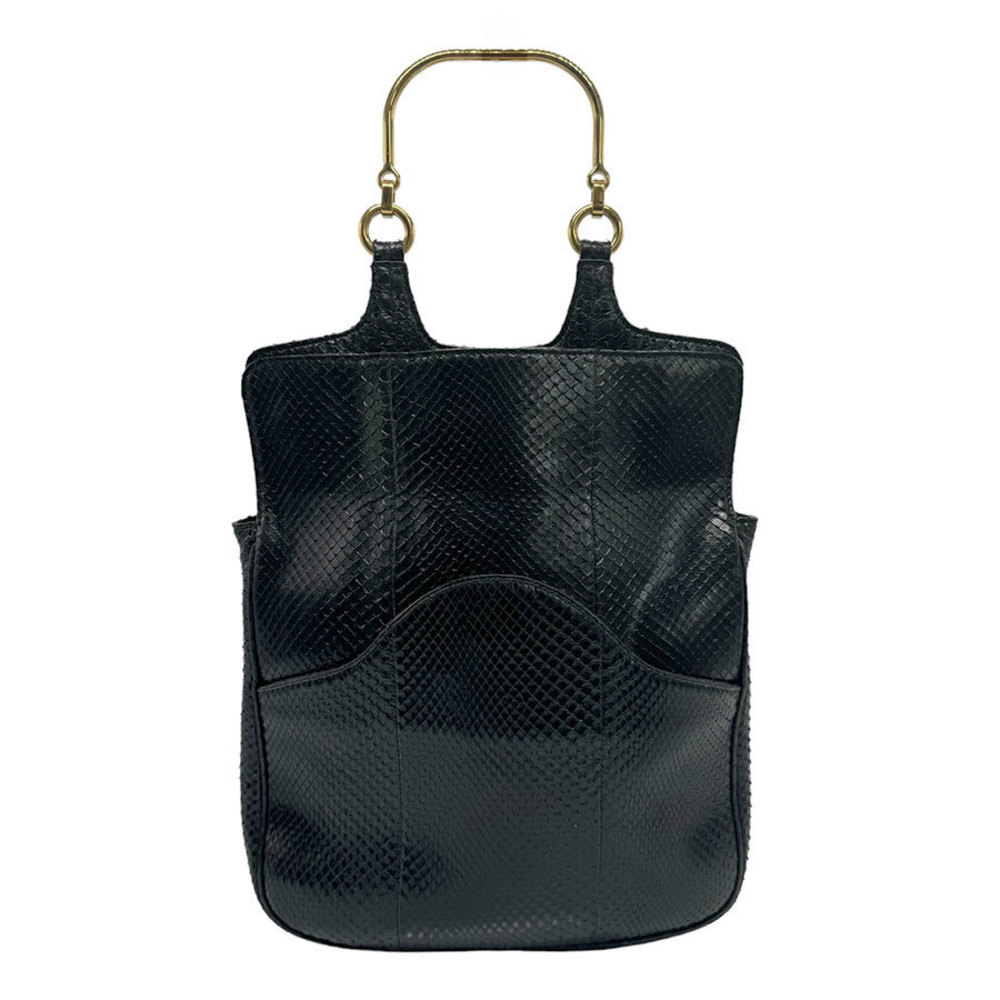 Celine Shoulder Bag Python Leather Black - image 1